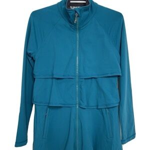 Athleta Teal Zip-Up Jacket